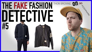 FAKE FOUR BAR MANIA  Thom Browne on Poshmark FAKE FASHION DETECTIVE 5 [upl. by Newberry]