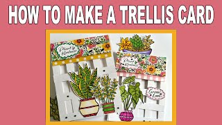 Easy Trellis Card Tutorial  PinterestInspired [upl. by Francine]