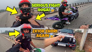 Fight hogai Modified Zx10r Chori SUPERBIKE Preparation for Ladakh Ride [upl. by Brook]