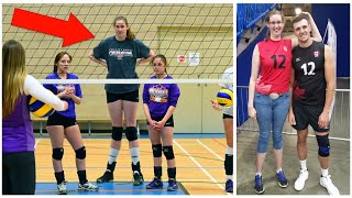 211cm Tall Volleyball Player Miranda Weber HD [upl. by Wallace958]