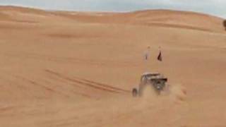 Dream Machines of Texas owner larry Davis does a wheelie in his Sand Car [upl. by Andeee]