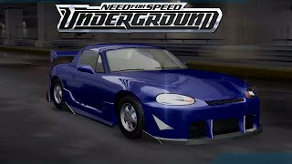 Mazda Miata MX5 1999  Customization And Test Drive  NFSU [upl. by Laszlo661]