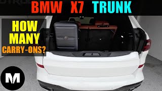 BMW X7 Trunk How Many CarryOns Can It Fit [upl. by Jamin]