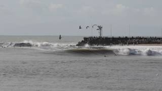 Sandspit Surfing Timelapse [upl. by Enelam]