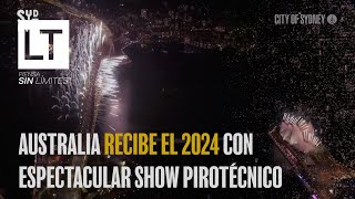 Australia recibe el 2024 con espectacular show de fuegos artificiales [upl. by Novyar970]