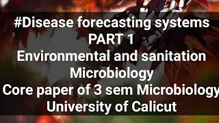 Disease forecasting in plants PART 1 [upl. by Zolly]