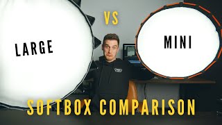 Large Softbox vs Mini Softbox comparison  Is the mini good enough [upl. by Persson480]