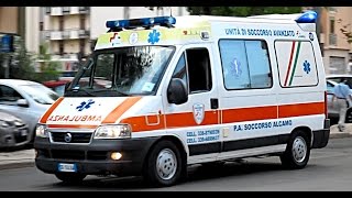 HD  Sirena Ambulanza 19x Ambulanze in Sirena  Ambulances in Emergency Responding with Siren [upl. by Aubreir]