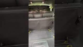 How to Fold Down Jeep Wrangler Rear Seat [upl. by Nerred]