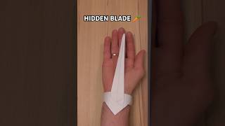 DIY HOW TO MAKE PAPER HIDDEN BLADE TUTORIAL  PAPER WEAPON [upl. by Shirlee]