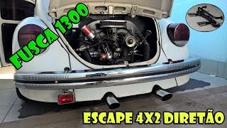 Escapamento 4x2 direto Fusca 1300 [upl. by Aran756]