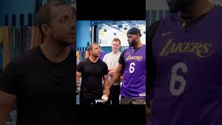 David Blaine does Magic Trick to Lebron James and the Lakers lebronjames davidblaine [upl. by Lemhar]