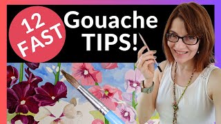 Gouache  12 FAST Tips [upl. by Trilby77]