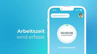 So einfach ist die digitale Zeiterfassung mit der clockin App [upl. by Tonye]