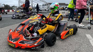 First test with My New CRG KZ TMR2  Onboard Rudskogen karting Track [upl. by Jephum]