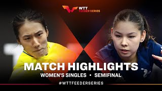 Zhu Chengzhu vs Anna Hursey  WSSF  WTT Feeder Doha II 2023 [upl. by Assiran248]