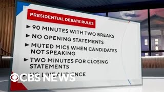 Breaking down ABCs presidential debate rules for TrumpHarris showdown [upl. by Oinotla]