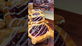 Strawberry Danish food foodie viral asmr [upl. by Gnanmos808]