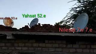 Nilesat 7w7e Yahsat 52 DD free dish 93e settings [upl. by Yand173]