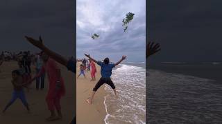 🌀🌀part 2  Besant Nagar Beach Chennaishorts [upl. by Norvun]