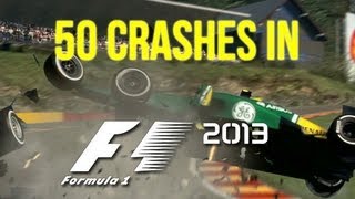 F1 2013 crashes compilation [upl. by Pizor]