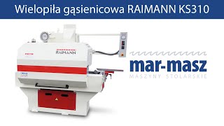 Wielopiła gąsienicowa RAIMANN KS310  MarMasz  Woodworking Machines [upl. by Nahallac]