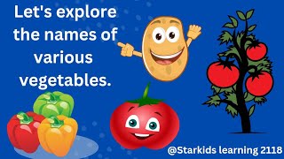 Vegetables Name Kids Educational Video kidsvideo educationalvideo vegetables [upl. by Barb]