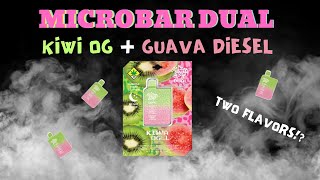 TRYING the MICROBAR DUAL Kiwi OG and GUAVA DIESEL [upl. by Reeta]