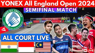 🔴LIVE  Semifinal Match  Yonex All England Open Badminton championships 2024 [upl. by Zahara]