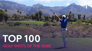 Top 100 Golf Shots of The Year  Best of 2021 [upl. by Ioyal]