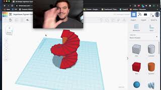 TinkerCAD How to make a spiral staircase [upl. by Eyla]