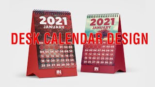 How to make calendar design 2021 with illustrator amp mockup making for beginner [upl. by Ynnot]