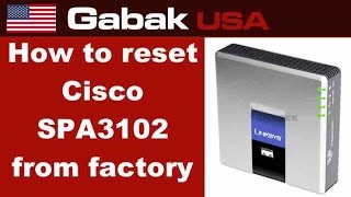 how to reset from factory cisco spa3102 voip [upl. by Giwdul]