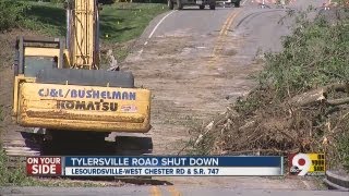 Tylersville Road closed two months [upl. by Alleram932]