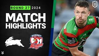 NRL 2024  Rabbitohs v Roosters  Match Highlights [upl. by O'Hara]