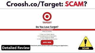 Crooshco Target Review Legit Or Scam [upl. by Zanas]