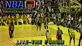 1983 NBA Finals Sixers at Lakers Gm 3 part 813 [upl. by Aisorbma539]