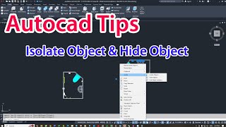 Autocad tips  The difference between Isolate Objects and Hide Objects in Autocad [upl. by Ishmael655]