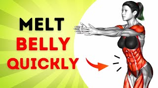 How to LOSE BELLY FAT in 7 days Belly waist amp abs ➜ 30 minute STANDING Workout  100 GUARANTEED [upl. by Toinette935]