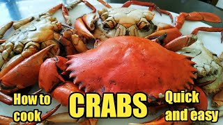 HOW TO COOK CRABS FILIPINO STYLE  QUICK AND EASY [upl. by Ameh684]