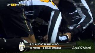 Marchisio goal di rovesciata in JuventusUdinese 12 300111 HD [upl. by Atiral576]