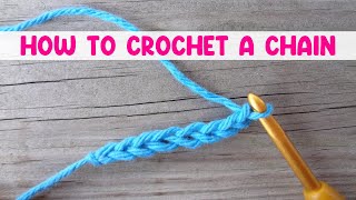 How to Crochet a Chain For The Absolute Beginner [upl. by Viviana469]