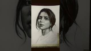 Graphite Pencil drawing Part 1🔥  Realistic drawing  Girl portrait art drawing sketch [upl. by Sikleb]