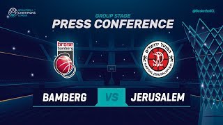 Brose Bamberg v Hapoel Bank Yahav Jerusalem  PC  Basketball Champions League 201819 [upl. by Barbaresi]