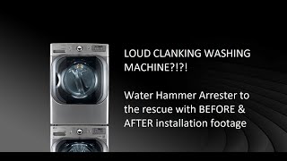 Banging clanking Washing Machine Fix with a Water Hammer Arrestor [upl. by Kai]