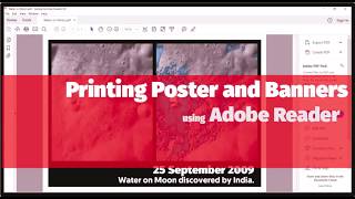 Large Poster and Banner Printing with Adobe Reader  A3 prints on standard A4 printer [upl. by Ielak105]