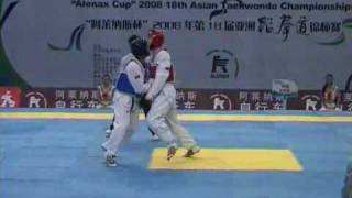 18th Asian Taekwondo Championships 2008 Male 78 kg Nipal vs China Round 1 [upl. by Hawk]