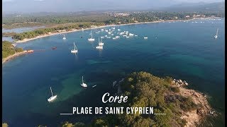 Corse  Corsica  Plage de Saint Cyprien DJI Phantom 4 [upl. by Sergeant206]