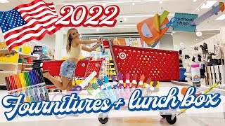 ÉCOLE AMÉRICAINE FOURNITURES SCOLAIRES  LUNCH BOX 2022 🍎 [upl. by Shere349]