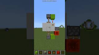 tutorial Tiny 1x2 Piston Door  Minecraft Bedrock AND Java minecraft redstone shorts [upl. by Analahs]